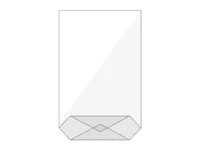 BÜROLINE Kreuzboden Beutel 160×270mm 423005 transparent 10 Stück