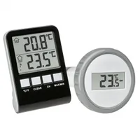 TFA Dostmann Funk-Thermometer PALMA, für Pool - Detailfarbe: Schwarz - Anwendungsbereich: Teich - Schwimmbad - Pool - Typ: Thermometer