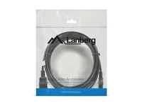 LANBERG Netzkabel-Verlängerung IEC 320 C13->C14 5,0m VDE sw