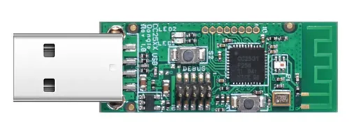 SONOFF USB Dongle CC2531, ZigBee - Produkttyp: Zentralen und Gateways - System-Kompatibilität: Google Assistant - Protokoll: ZigBee 3.0 - Systemkommunikation: Wireless - Detailfarbe: Silber