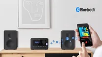 Sharp Micro-HiFi Anlage XL-B520D – Schwarz - Radio Tuner: DAB - FM - DAB+ - Detailfarbe: Schwarz - Lautsprecher Kategorie: Regallautsprecher - Verbindungsmöglichkeiten: 3.5 mm Klinke - Bluetooth - System-Kompatibilität: Keine