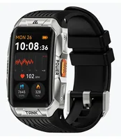Kospet Smartwatch Tank X2 Ultra Silber - Touchscreen: Ja - Verbindungsmöglichkeiten: Bluetooth - Schutzklasse: IP69K - Betriebssystem: Keine Angabe - GPS: Nein - Smartwatch Funktionen: Nein