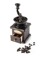 Ibili Kaffeemühle dunkel 10 x 10 cm - Detailfarbe: Braun - Ausstattung: Kaffeepulverschublade - Manuelle Mühle - Mahlwerk: Manuelles Mahlwerk - Fassungsvermögen: 0 g