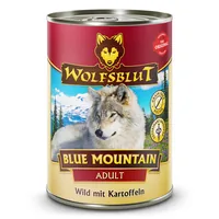 Wolfsblut Nassfutter Dog Blue Mountain, 395 g - Tierbedürfnis: Kein besonderes Bedürfnis - Geschmacksrichtung: Wild - Zertifikate: Keine Zertifizierung - Fleischsorte: Wild - Packungsgrösse: 395 g - Futtereigenschaft: Getreidefrei - Ohne künstliche Zusätz