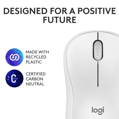 Logitech M240 Silent mouse Travel Ambidextrous RF Wireless + Bluetooth 4000 DPI