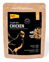 kyli Nassfutter Complete Menu Chicken, 150 g - Tierbedürfnis: Nieren & Harnwege - Nachhaltigkeit: Nicht angegeben - Lebensphase: Adult - Produkttyp: Alleinfutter - Packungsgrösse: 150 g - Fleischsorte: Huhn