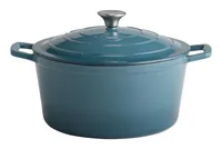 APS Bräter 5 Stars 6 l, Türkis - Material: Eisen - Gusseisen - Topfart: Bräter - Kompatible Kochfelder: Backofen - Induktion - Antihaftbeschichtung: Keine Angaben - Detailfarbe: Türkis - Spülmaschinenfest: Nein
