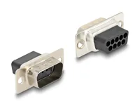 DELOCK Adapter D-Sub9 -> RJ45 StBu Montagesatz rot