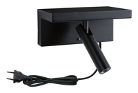 Paulmann Wandleuchte 3-Step-Dim Jerik USB C Schwarz - Leuchten Kategorie: Wandleuchte - Betriebsart: Netzbetrieb - Lampensockel: LED fest verbaut - Farbtemperatur Kelvin: 3000 K - Dimmbar: dimmbar - Farbwiedergabeindex CRI: 80