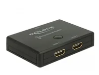 Delock Umschalter 2in-1Out, 1in-2out HDMI 4K/60Hz, Bidirektional - Anzahl Eingänge: 2 × - Anzahl Ausgänge: 1 × - Anschluss Seite A: HDMI - Anschluss Seite B: HDMI