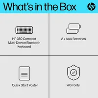 HP 350 Compact Multi-Device Bluetooth Keyboard