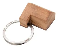 TROIKA BAUMHAUS Key ring Oak, Silver