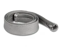 Delock Kabelschlauch 1 m x 30 mm Grau - Detailfarbe: Grau - Breite: 30 mm - Länge: 1 m - Produkttyp: Kabelschlauch - Ausstattung Kabelmanagement: Wiederverwendbar - Reissverschluss - Verpackungseinheit: 1 Stück
