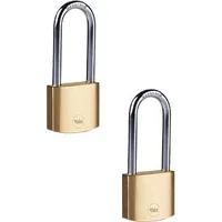 Yale Vorhängeschloss Y110B 30/47 ELB 2er-set Gold Messing/Stahl - Schlossart: Vorhangschloss - Set: Ja - Aussenanwendung: Nein