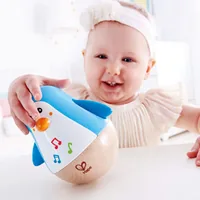 Hape Beschäftigungsspielzeug Stehauf-Pinguin - Altersempfehlung ab: 6 Monaten - Material: Kunststoff - Holz - Eigenschaften: Keine Eigenschaft - Zertifikate: Keine Zertifizierung - Detailfarbe: Nature - Weiss - Blau