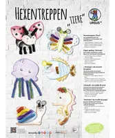 URSUS Bastelpapier Hexentreppe Tiere - Papierformat: 24 x 33 cm - Selbstklebend: Nein - Papierfarbe: Mehrfarbig - Papiertyp: Bastelpapier - Mediengewicht: 130 g/m² - Verpackungseinheit: 1 Stück