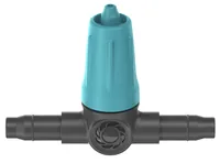 GARDENA Regulierbarer Reihentropfer Micro-Drip-System 0-15 l/h - Bewässerungsart: Reihentropfer - System Teil: Micro-Drip-System - Detailfarbe: Grau - Türkis