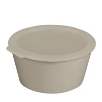 Koziol Schale Move Box mit Deckel 2.2 l, Beige - Unterteilungsmöglichkeit: Nein - Material: Biozirkulärer Kunststoff - Detailfarbe: Beige - Set: Nein - Form: Rund