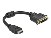 Delock Adapter HDMI – DVI, 4K/30Hz HDMI - DVI-D - Kabeltyp: Adapter - Videoanschluss Seite A: HDMI - Videoanschluss Seite B: DVI-D