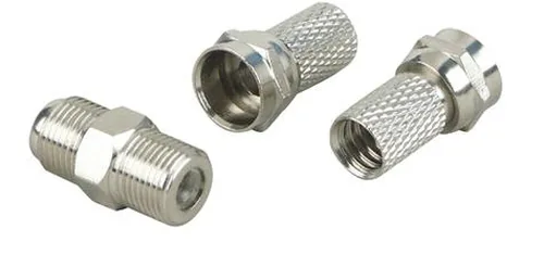 Schwaiger F-Verbinder Set 7,0mm Silber