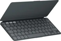 Logitech Tastatur Keys-To-Go 2 Apple Graphite - Tastatur Typ: Mobile - Tastaturlayout: QWERTZ (CH) - Tastatur Features: Hotkeys - Medientasten - Easy Switch - Keyboard Tasten: Chiclet (Notebook) - Detailfarbe: Graphit - Schwarz - Ziffernblock: Nein