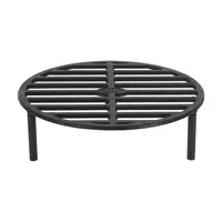 Esschert Design Feuerrost, 34 x 34 x 10.3 cm - Anwendungszweck: Fleisch - Form: Rund - Griffe: Nein - Rosttyp: Grillplatte - Material: Stahl
