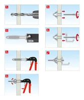 Tox-Dübel Montagewerkzeug Acrobat Speed-Plus 15 Stück - Set: Nein - Werkzeugtyp: Montagezange - Grösse: 0