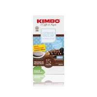 Kimbo Kaffeepads Decaf 15 Stück - Entkoffeiniert: Ja - Produktionsland: Italien - Packungsgrösse: 15 Stück - Geschmacksrichtung: Kaffee - Getränkeart: Cappuccino - Espresso - Latte Macchiato - Ristretto - Kaffeeart: E.S.E. Pads