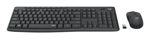 Logitech Tastatur-Maus-Set MK295 Graphite CH-Layout - Maus Features: Silent-Tasten - Ein-/Ausschalter - Scrollrad - Tastatur Typ: Standard - Tastaturlayout: QWERTZ (CH) - Tastatur Features: Silent-Tasten - Medientasten - Ziffernblock - Keyboard Tasten: Kl