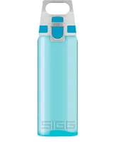 Sigg Trinkflasche Total Color One 0.6 l, Aqua - Material: Tritan - Nachhaltigkeit: Nicht angegeben - Spülmaschinenfest: Ja - Farbe: Türkis - Für Kinder: Ja - Verschlusstyp: Knopfdruck