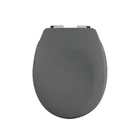 spirella Toilettensitz Neela Grau matt - Breite: 37.3 cm - Länge: 45.5 cm - Detailfarbe: Grau
