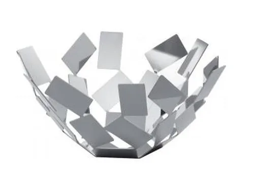 Alessi MT02 serving basket Round Grey