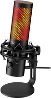HyperX Kondensatormikrofon QuadCast 2 S - Typ: Einzelmikrofon - Bauweise: Desktop - Anwendungsbereich: Gesang & Sprache - Video - Voice-Chat / Gaming - Wandlerprinzip: Kondensator - Richtcharakteristik: Kugel - Niere - Umschaltbare Richtcharakteristik: Ja