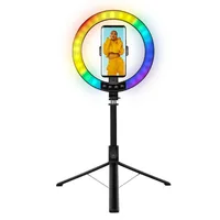Logilink Smartphone-Ringlicht m.Selfie-Stick-Stativ,DM 20cm