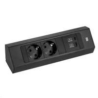 Bachmann CASIA 2 socket-outlet Type F + USB A + USB C Black