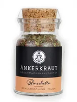 Ankerkraut Gewürz Bruschetta 55 g - Produkttyp: Gewürzmischungen - Ernährungsweise: Vegetarisch - Vegan - Laktosefrei - Glutenfrei - Produktionsland: Deutschland - Zertifikate: Keine Zertifizierung - Packungsgrösse: 55 g - Fairtrade: Nein