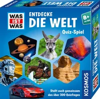 Kosmos Familienspiel Was ist Was: Entdecke die Welt - Sprache: Deutsch - Kategorie: Kooperationsspiel - Quiz- & Wissensspiel - Altersempfehlung ab: 8 Jahren - Spieldauer: 20 min - Min. Anzahl Spieler: 1 - Max. Anzahl Spieler: 4