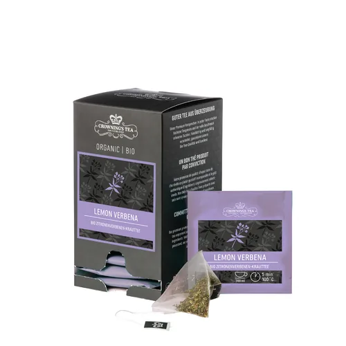 Crowning’s Tea Teebeutel Bio Lemon Verbena 15 Stück - Teesorte/Infusion: Zitrone - Zertifikate: Keine Zertifizierung - Packungsgrösse: 15 Stück - Fairtrade: Nein - Teeform: Teebeutel - Bio: Ja
