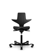 HÅG Bürostuhl Capisco Puls 8020 Schwarz - Produkttyp: Bürostuhl - Material Bezug: Recycled Polyester - Armlehnen: Nein - Material Fuss: Aluminium - Rückenart: Polsterrücken - Rollenart: Universalrollen