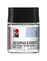 Marabu Servietten-Lack & Kleber glänzend 50 ml - Volumen: 50 ml - Lack Art: Klarlack
