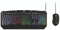 MediaRange Gaming-Set Tastatur 104 Tasten Maus 6-Tasten