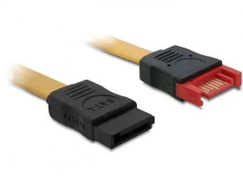 Delock SATA3-Kabel gelb, Verlängerung 50 cm - Datenanschluss Seite A: SATA - Datenanschluss Seite B: SATA - Detailfarbe: Gelb - Anzahl Ausgänge: 1 × - Winkelstecker: Nein - Kabellänge: 50 cm