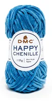 DMC Wolle Happy Chenille Azurblau, 38 m - Packungsgrösse: 1 - Waschbar bei: 40 °C - Länge: 38 m - Detailfarbe: Himmelblau - Material: Polyester - Nadelstärke: 3 mm