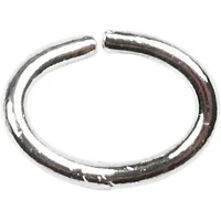 Creativ Company Biegering 1 mm 40 Stück - Detailfarbe: Silber - Material: Eisen - Verpackungseinheit: 40 Stück - Verschlussart Schmuck: Biegering