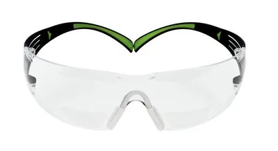 3M Schutzbrille SecureFit 420 mit +2.0 Dioptrie, Transparent - Grössentyp: Normalgrösse - Brillenglasfarbe: Transparent - Detailfarbe: Grün - Schwarz - Grössensystem: EU - Grösse: Standard - Zielgruppe: Unisex