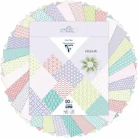 Clairefontaine Bastelpapier Origami Papier Frühling, 60 Blatt - Papierformat: 15 x 15 cm - Selbstklebend: Nein - Papierfarbe: Violett - Mehrfarbig - Rosa - Papiertyp: Bastelpapier - Mediengewicht: 70 g/m² - Verpackungseinheit: 60 Stück