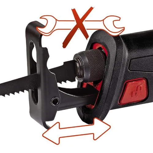 Einhell Akku-Universalsäge TE-AP 18 Li Solo - Ausstattung: Ohne Akku & Ladegerät - Für Material: Metall - Holz - Set: Nein - Produktkategorie: Säbelsäge - Werkzeugaufnahme: Schnellwechsel-System - Akkusystem: Einhell Power X-Change