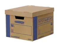 Fellowes Umzugsbox Smoothmove Prime 38.7 x H 28.7 x T 43.0 cm 5 Stück - Produkttyp: Umzugsbox - Detailfarbe: Blau - Braun - Breite: 38.7 cm - Höhe: 28.7 cm - Tiefe: 43 cm - Volumen: 49 l