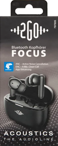2GO Bluetooth Headset Acoustic Focus True Wireless Stereo