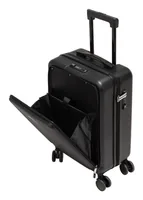 KOOR Reisekoffer Malea 39.5 L, Schwarz - Kofferart: Hartschalengepäck - TSA-Schloss: Ja - Detailfarbe: Schwarz - Handgepäck kompatibel: Ja - Material: Acrylnitril-Butadien-Styrol (ABS) - Anzahl Rollen: 4